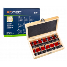 ROTEC '270' HOUTFREZENSET HOUTEN KIST 12-DLG
