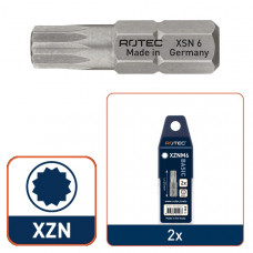 ROTEC 2X PRO SCHROEFBIT MEERKANT XZN M4 25MM