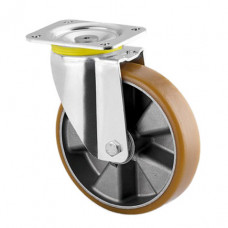 ZWENKWIEL EXTRA ZWAAR 125MM PLAAT +POLY-URETHAAN BAND +ALUMINIUM VELG 500KG ZWENKWIEL EXTRA ZWAAR 125MM PLAAT +POLY-URETHAAN BAND +ALUMINIUM VELG 500KG