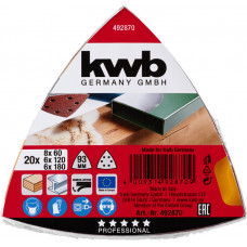 KWB 20X KLIT SCHUURVEL DELTA VOORDEELPAK