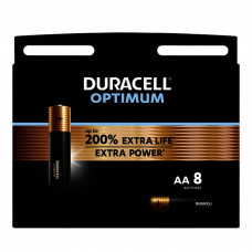 DURACELL 8X BATTERIJ ALKALINE OPTIMUM AA