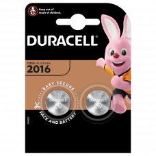 DURACELL 2X KNOOPCEL CR 2016 LITHIUM 3V