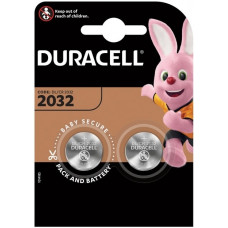 DURACELL 2X KNOOPCEL CR 2032 LITHIUM 3V